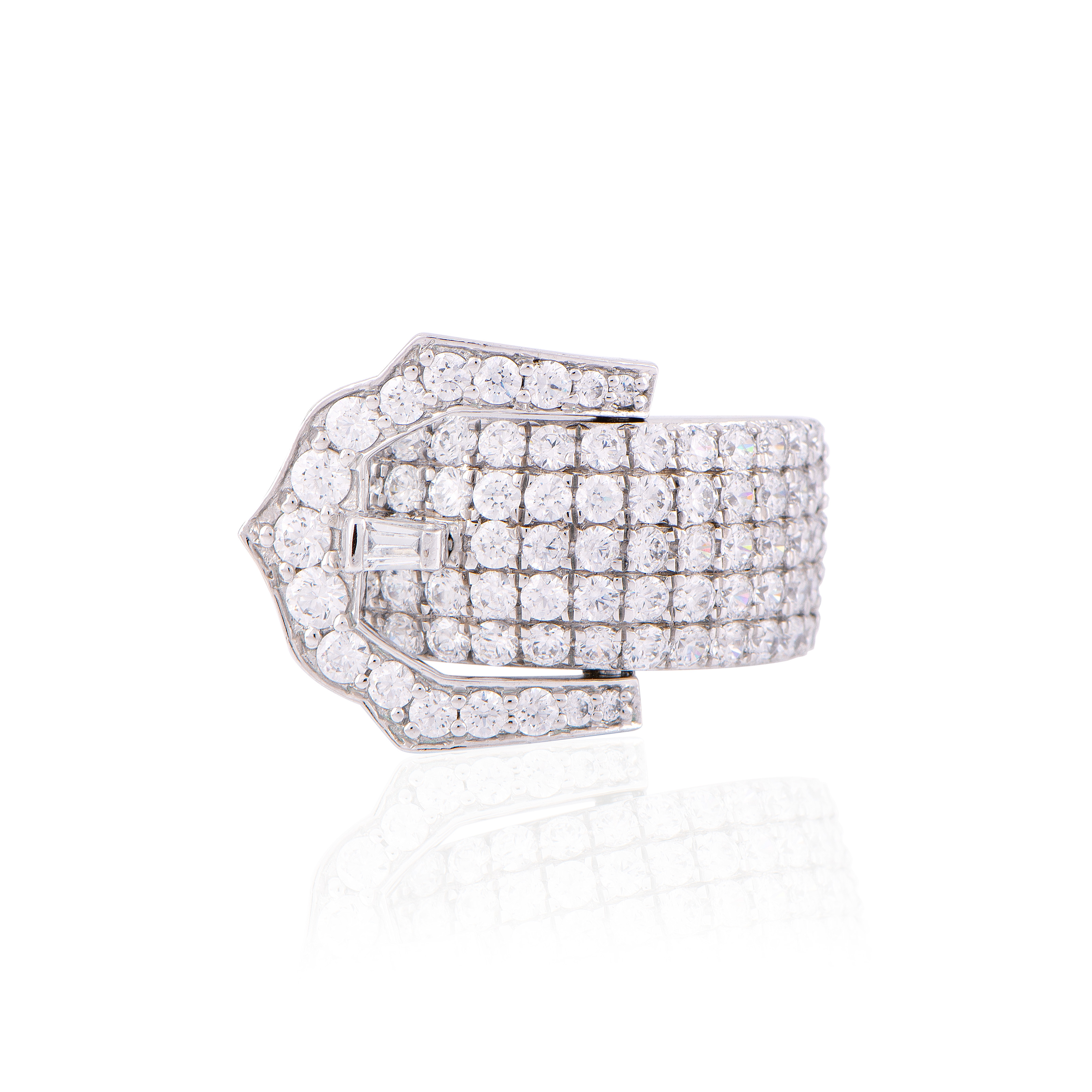 Diamond Buckle Ring 